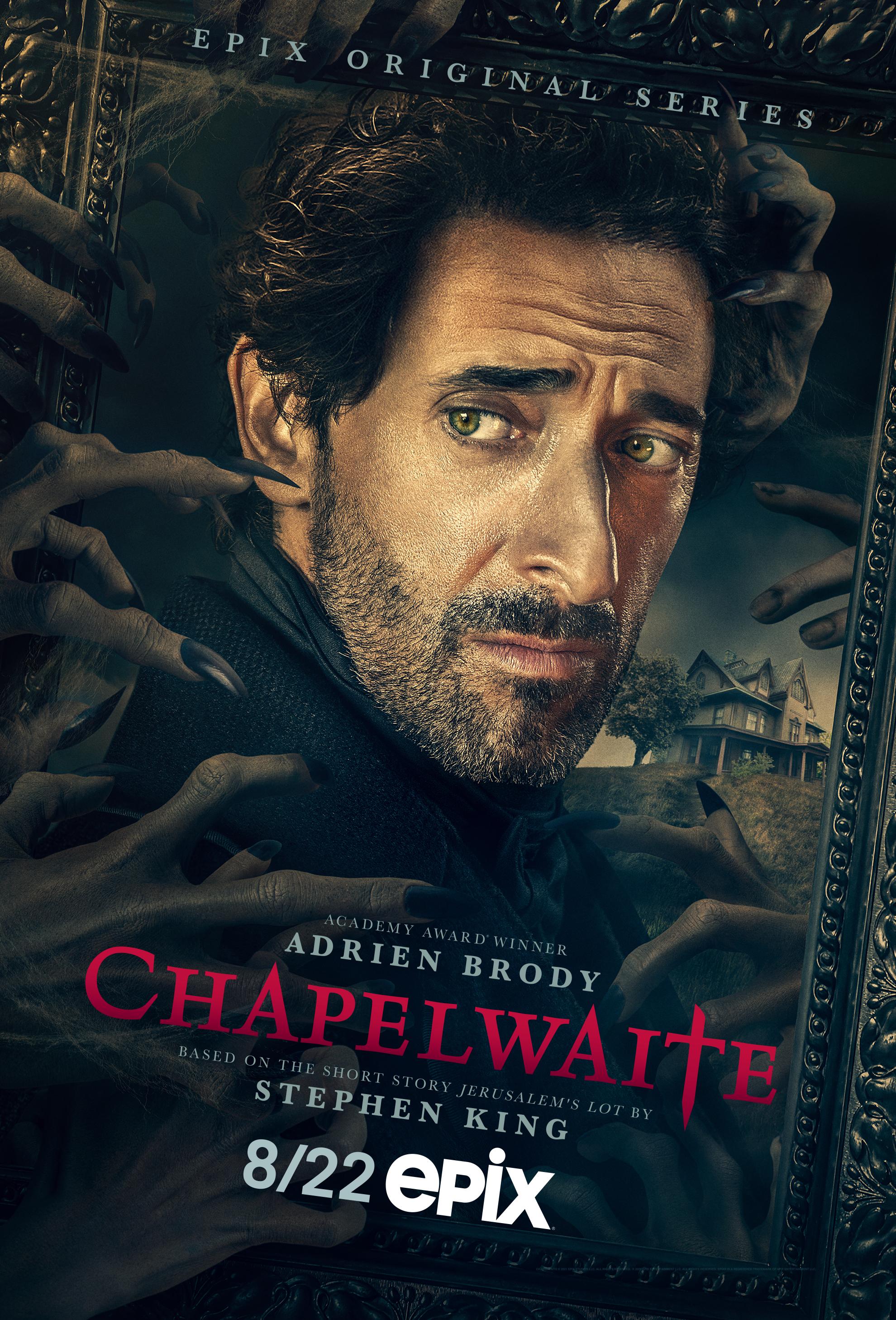 'Stephen King's CHAPELWAITE premieres Aug 22 on EPIX.' core news picture