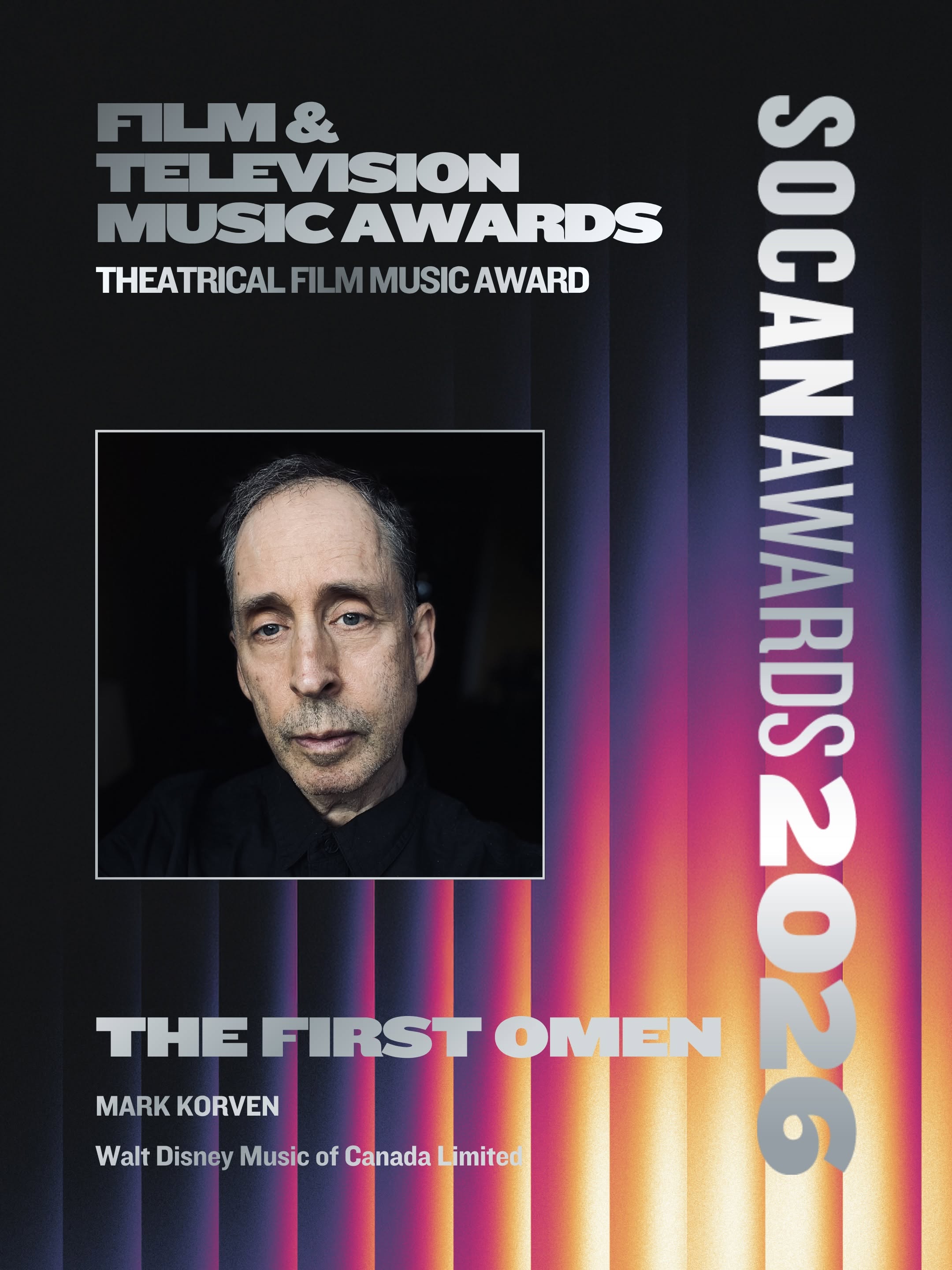 'SOCAN 2026 Award for Mark Korven' core news picture